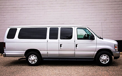10-passenger limo van