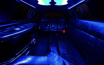 limousine with plush leather seating