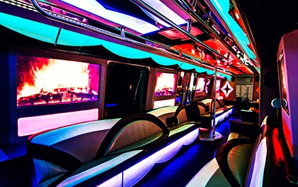 Limo bus with Led lights