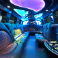 Luxurious limo interior