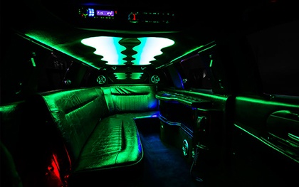 Hummer limo interior